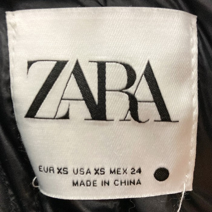 ZARA ザラ フェイクファー ジップアップ ジャケット ブラック sizeXS 瑞穂店