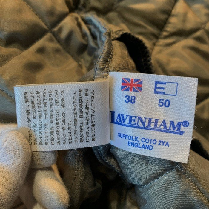 LAVENHAM ラベンハム キルティングジャケット コート フード付き ネイビー Size 38 福生店