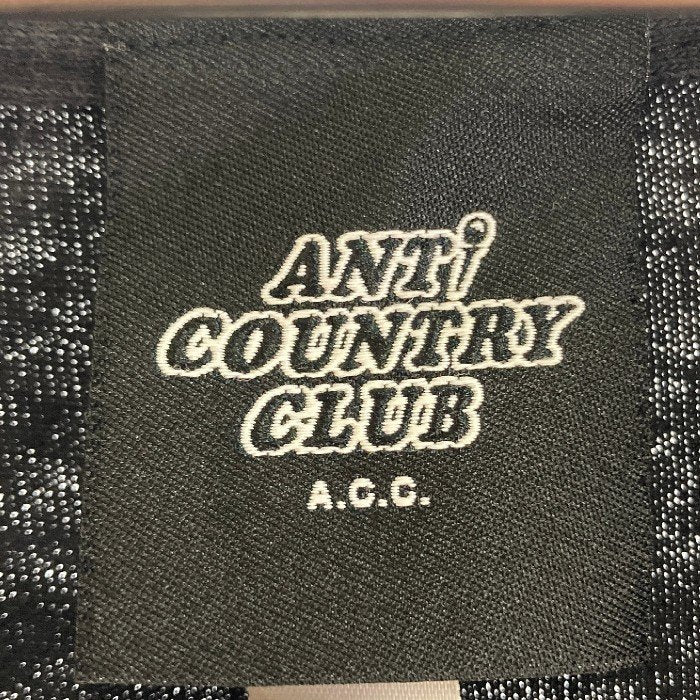 ANTI COUNTRY CLUB アンチカントリークラブ プリント ロングスリーブ Tシャツ ブラック SizeL 瑞穂店