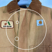 Carhartt カーハート ASGROW 企業 ロゴ 80´s デトロイトジャケット ダック ブラウン size- 瑞穂店