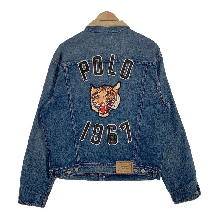 Polo Ralph Lauren ポロラルフローレン Country Jacket デニム コーデュロイカラー ジャケット インディゴ 1967 タイガーワッペン 現行モデル Size M 福生店