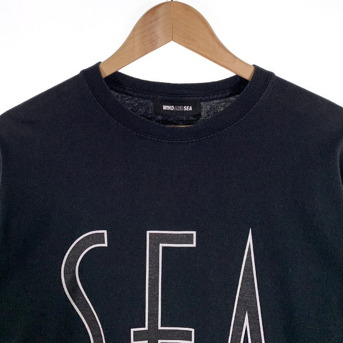WIND AND SEA ウィンダンシー プリント ロングスリーブTシャツ ブラック WDS-20A-TPS-06 Size M 福生店