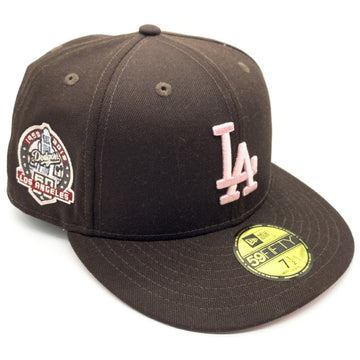 New Era ニューエラ LA Dodgers ドジャース 59FIFTY 60周年記念ワッペン ブラウン Size 7 1/2(59.6cm) 福生店