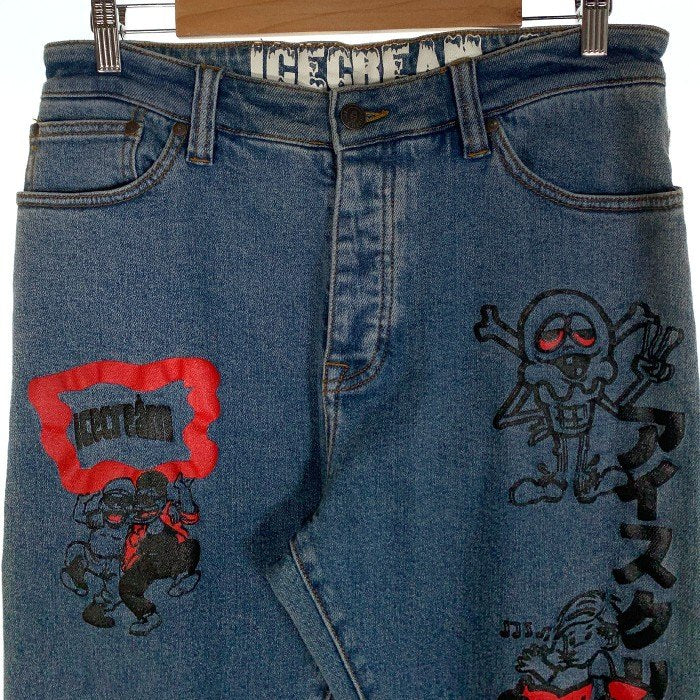 ICE CREAM アイスクリーム INFAMOUS JEAN ストレッチデニムパンツ インディゴ 421-1102 Size 32 福生店