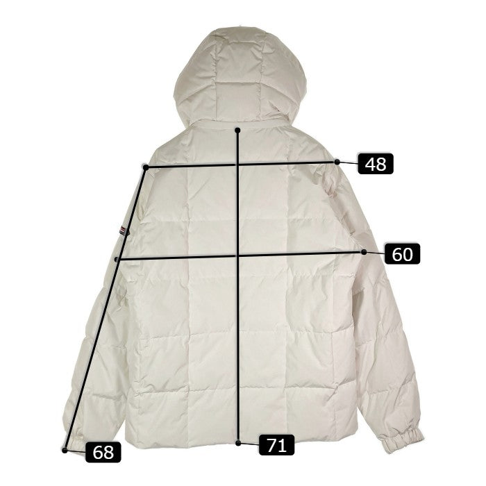 BEAMS HEART ビームス ハート ダウンジャケット ジャケット 上着 Jacket 42-18-0006-413 スクエアキルティング ダウンジャケット フード脱着式 ホワイト sizeL 瑞穂店