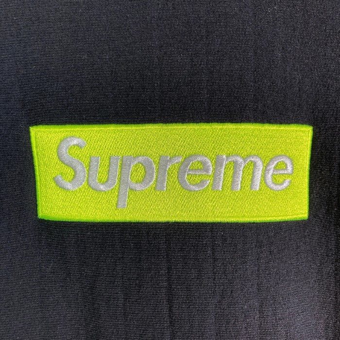 SUPREME シュプリーム 17AW Box Logo Hooded Sweatshirt 蛍光 ボックスロゴ フーデッドスウェットシャツ パーカー ブラック  sizeS 瑞穂店