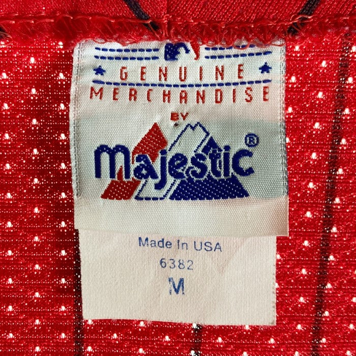 MAJESTIC マジェスティック USA製 Braves ベースボールユニフォーム レッド sizeM 瑞穂店