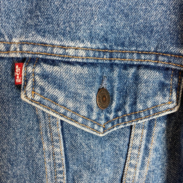 Levi's リーバイス ネル生地ライナー デニムジャケット 70417 9316 Gジャン USA製 sizeL瑞穂店