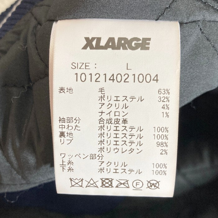 XLARGE エクストララージ 101214021004 OG VARSITY JACKET スタジャン ネイビー sizeL 瑞穂店