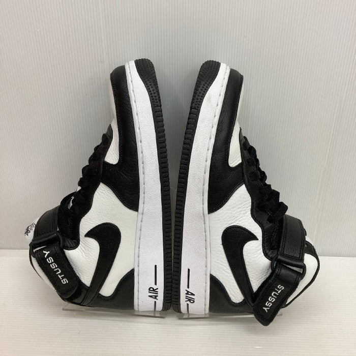 NIKE × STUSSY ナイキ × ステューシー DJ7840-002 AIR FORCE 1 '07 MID SP エアフォース1 ミッド ブラック＆ホワイト size27cm 瑞穂店