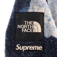 SUPREME シュプリーム 21AW THE NORTH FACE ノースフェイス Bleached Denim Print Fleece Jacket ブリーチデニムプリント フリースジャケット インディゴ NA52100I Size S 福生店