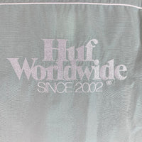 HUF ハフ GAS STATION S/S WOVEN SHIRTS 半袖ワークシャツ グリーン系 ハーバーグレー sizeL 瑞穂店