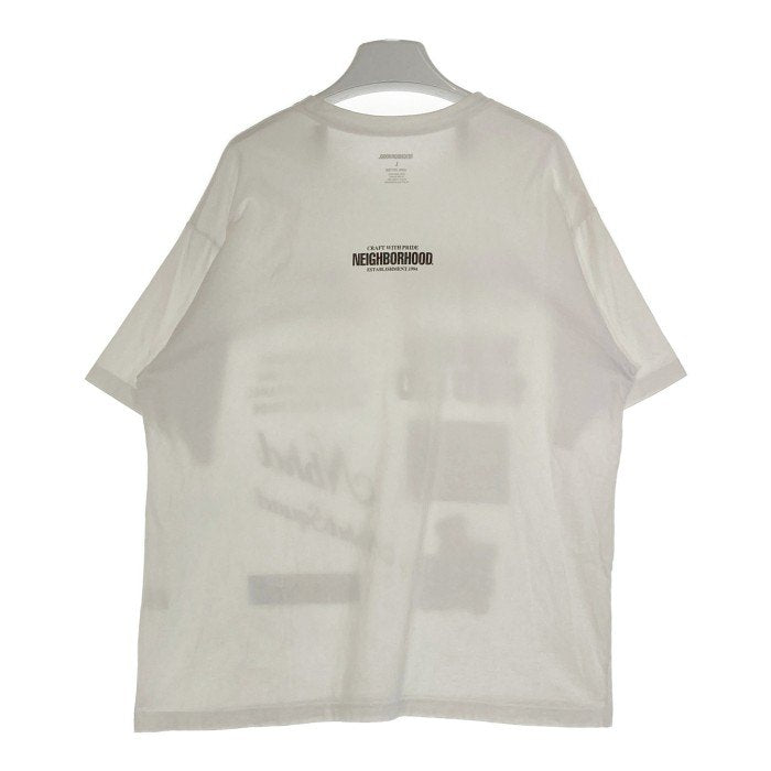 NEIGHBORHOOD ネイバーフッド NH-11C-TEE プリントTシャツ ホワイト Size L 瑞穂店