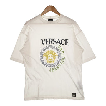 VERSACE JEANS COUTURE ヴェルサーチジーンズクチュール メデューサプリント Tシャツ ホワイト Size M 福生店