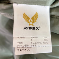 AVIREX アヴィレックス MA-1 フライトジャケット ナイロン ブルゾン 両面ワッペン刺繍 6262077 カーキ sizeM 瑞穂店