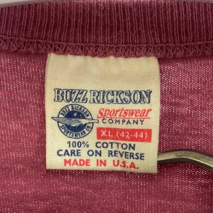 BUZZ RICKSON'S バズリクソンズ プリントTシャツ レッド sizeXL 瑞穂店