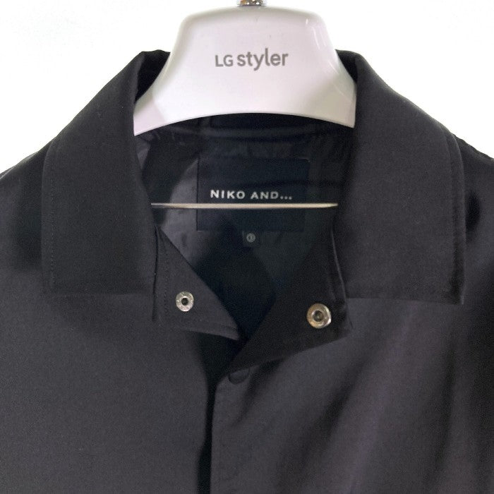 niko and...  ニコアンド コーチジャケット ポリエステル 無地 ON71MJ04AD BLACK size3 瑞穂店