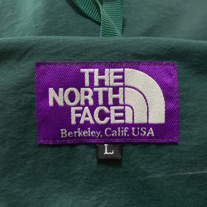 THE NORTH FACE PURPLE LABEL ノースフェイス パープルレーベル Mountain Pullover Shirt マウンテンプルオーバーシャツ ナイロン グリーン NT3650N Size L 福生店