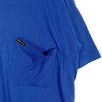 BALENCIAGA バレンシアガ 18SS オーバーサイズ ポケット Tシャツ バックプリント ブルー 508218 TYK67 Size XS 福生店