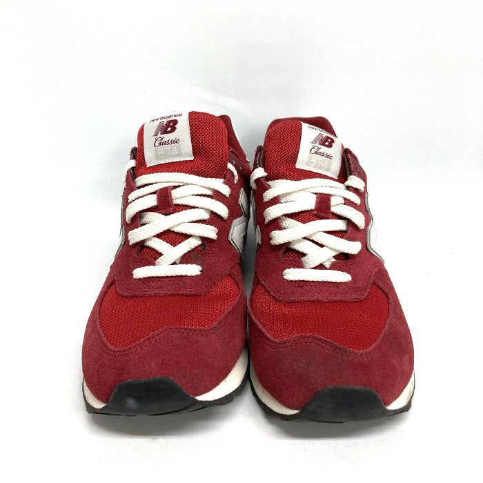 New Balance ニューバランス U574WQ2 574 クラシック スニーカー レッド size28.5cm 瑞穂店