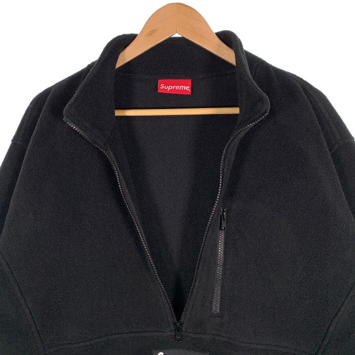 SUPREME シュプリーム 21AW Polartec Half Zip Pullover ポーラテック ハーフジップ プルオーバー フリース ブラック Size L 福生店