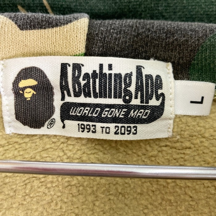 A BATHING APE アベイシングエイプ ジップアップ パーカー シャーク グリーン sizeL 瑞穂店