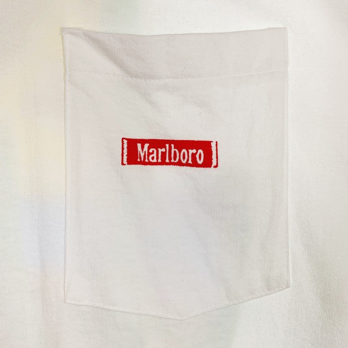 90's Marlboro マルボロ Pocket Tee ポケットTシャツ バックプリント サボテン ロデオ ホワイト FRUIT OF THE LOOM Size XL 福生店
