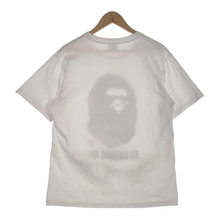 A BATHING APE アベイシングエイプ APE HEAD TEE ヘッド Tシャツ ホワイト カモフラージュ Size L 福生店