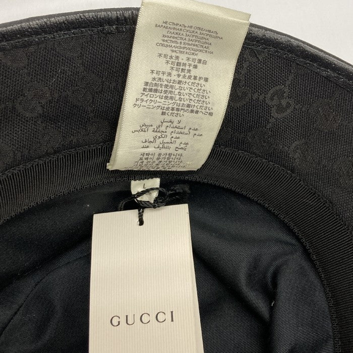 GUCCI グッチ 735219 バケットハット GGキャンバス ブラック sizeL 瑞穂店