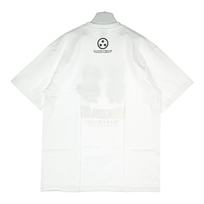 A BATHING APE アベイシングエイプｘDRAGON BALL Z ドラゴンボールZ BABY MILO MR SATAN&CELL ミスターサタン セル ホワイト sizeXL 瑞穂店