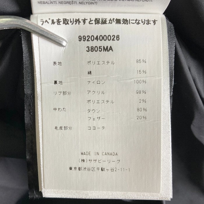 CANADA GOOSE カナダグース 3805MA カーソンパーカ  ダウンジャケット ブラック sizeXS 瑞穂店