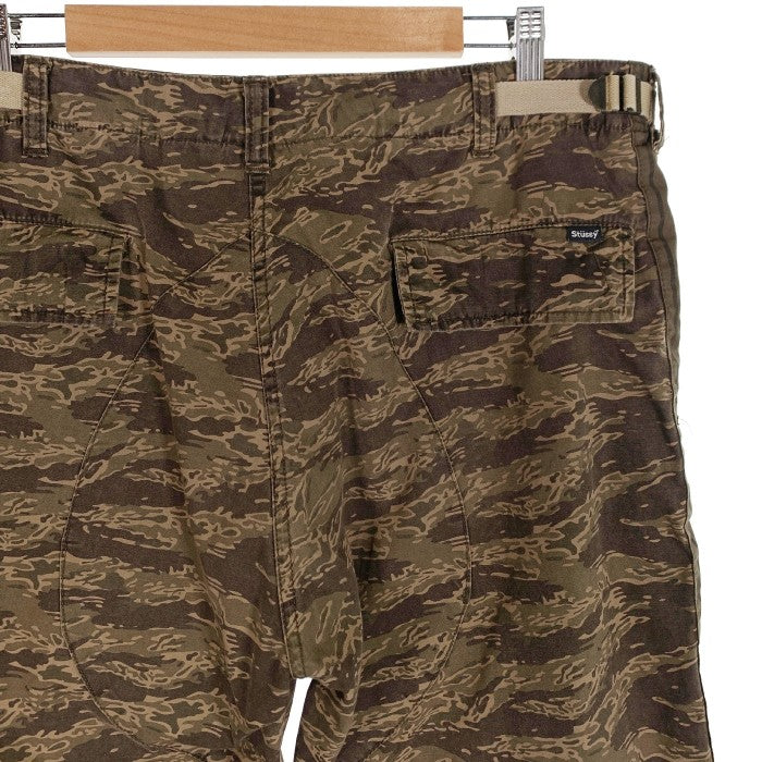 STUSSY ステューシー タイガーカモ ミリタリーパンツ サイドライン カーキ Size 34 福生店