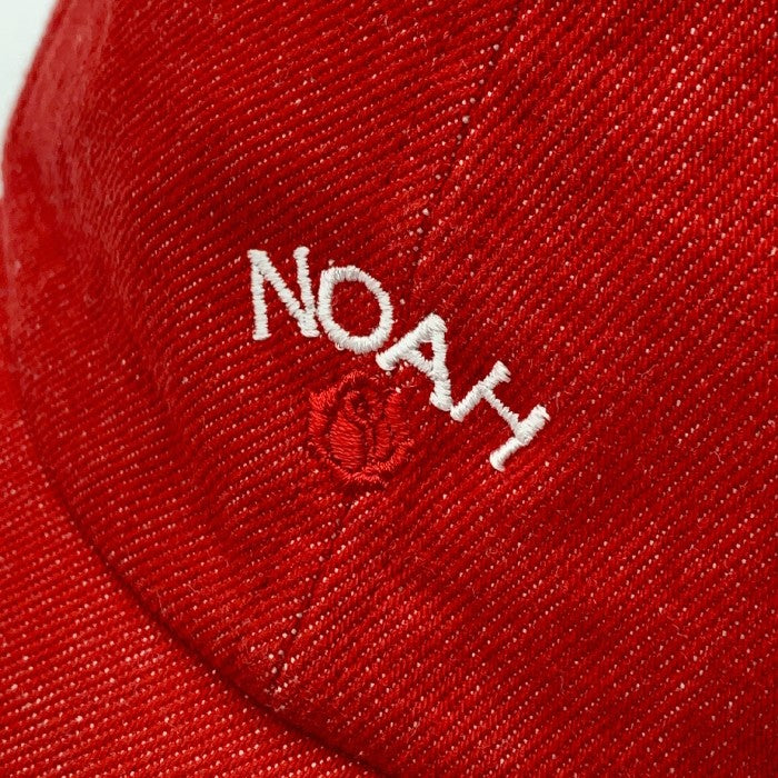 NOAH ノア ロゴ刺繡 6パネルキャップ レッド 福生店