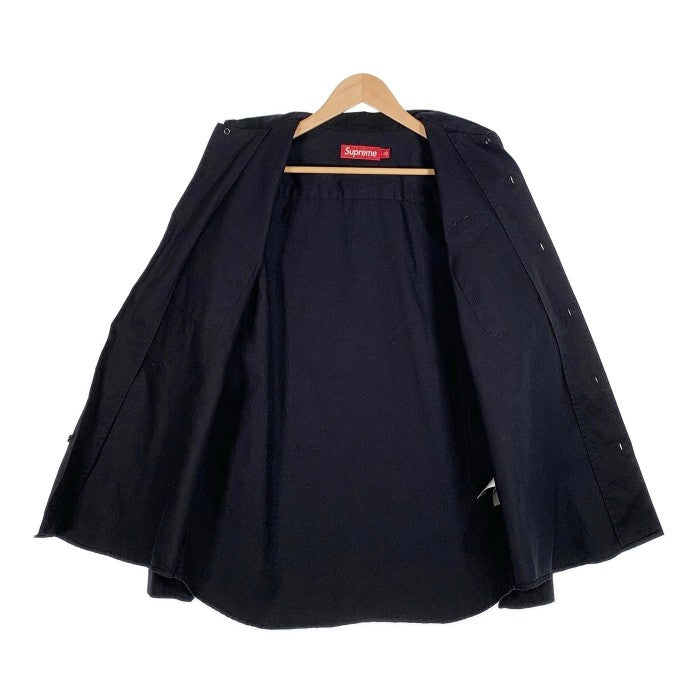 SUPREME シュプリーム 23AW Thermal Sleeve Work Shirt サーマルスリーブ ワークシャツ ブラック Size L 福生店