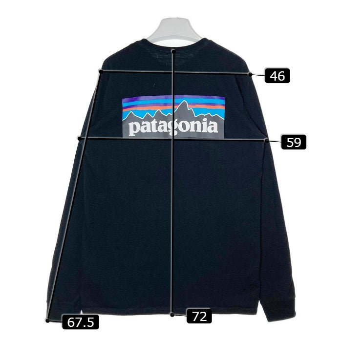 Patagonia パタゴニア 38518 P-6 レスポンシビリティー ロンT ブラック sizeM 瑞穂店