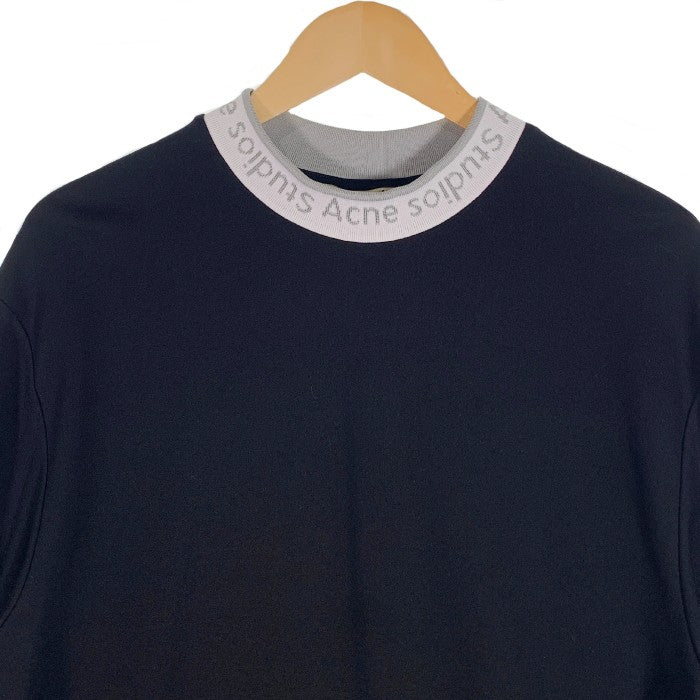Acne Studios アクネストゥディオズ モックネック ロゴ Tシャツ ブラック Size M 福生店