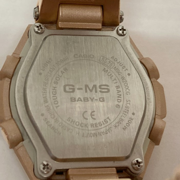 CASIO カシオ 腕時計 BABY-G G-MS 電波ソーラー MSG-W200G ゴールド×アイボリー(2) 瑞穂店