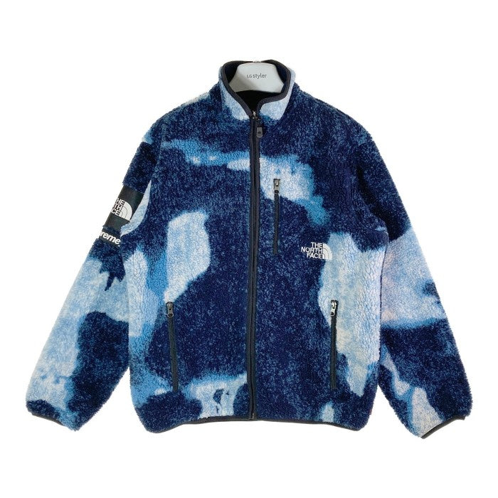 Supreme×The North Face シュプリーム×ノースフェイス NA52100I Bleached Denim Print Fleece Jacket 21AW フリース ブルー sizeS 瑞穂店