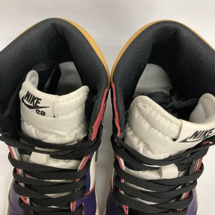 NIKE ナイキ SB AIR JORDAN 1 RETRO HIGH OG DEFIANT LAKERS CD6578-507 ホワイト×パープル×イエロー size26.5cm 瑞穂店