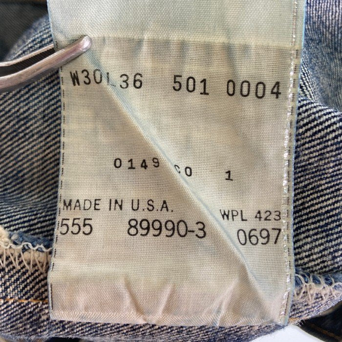 LEVI'S リーバイス 501XX 復刻 デニムパンツ インディゴ リペア有 バレンシア工場 Size ｗ- 瑞穂店