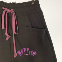 MYNE マイン CVTVIST カタリスト Usual Pants スウェットパンツ ダメージ加工 ブラック Size 2 福生店