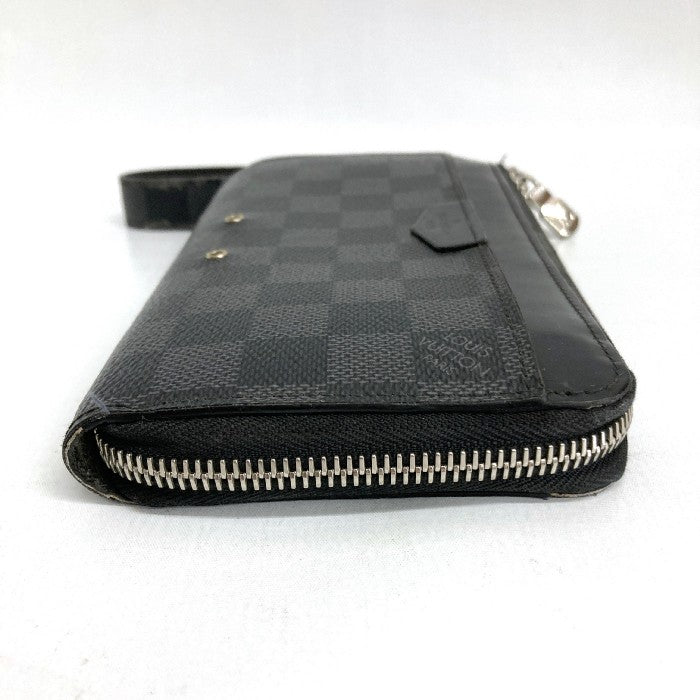 LOUIS VUITTON ルイ ヴィトン L字ファスナー長財布 N60379 ダミエ グラフィット ジッピー ドラゴンヌ ブラック瑞穂店