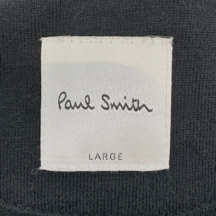 Paul Smith ポールスミス ダンボールニット ジップアップパーカー ブラック 213518 195U Size L 福生店