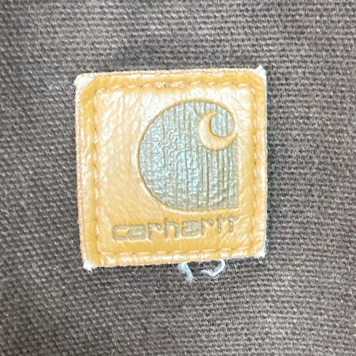 CARHARTT カーハート ロゴ 刺繍 DEKALB ダック地パーカー ブラウン sizeXL 瑞穂店