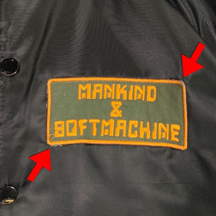 The Soft Machine ソフトマシーン SM ARKANSAS BOA COACH JACKET コーチジャケット ワッペン 内ボア ブラック Size S 福生店