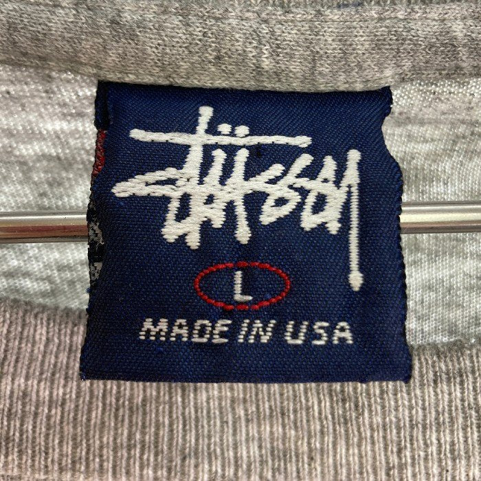 STUSSY ステューシー International インターナショナル USA製 Tシャツ グレー sizeL 瑞穂店