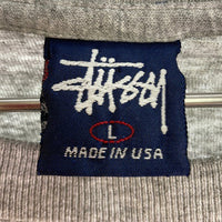 STUSSY ステューシー International インターナショナル USA製 Tシャツ グレー sizeL 瑞穂店