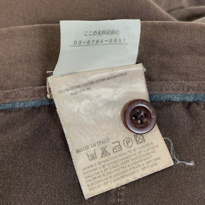 Martin Margiela マルタンマルジェラ コットン トラウザー パンツ ブラウン 30 KA016 Size 44 相当 福生店