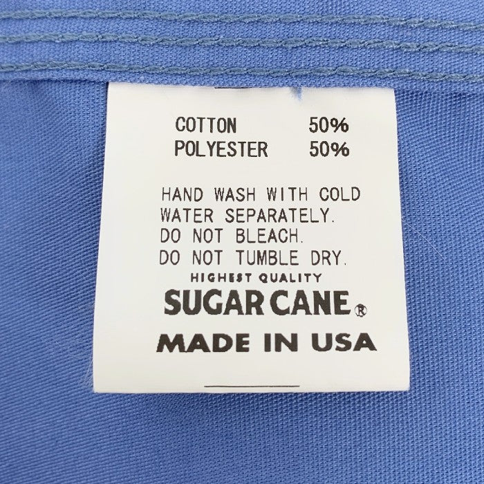 SUGAR CANE シュガーケーン USA製 コットン ワークシャツ 半袖 ブルー Size M 福生店