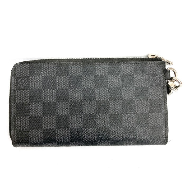 LOUIS VUITTON ルイ ヴィトン L字ファスナー長財布 N60379 ダミエ グラフィット ジッピー ドラゴンヌ ブラック瑞穂店